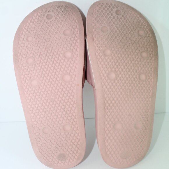 Adidas Women's ADILETTE LITE Mauve Slides Size 5 Signed Gymnast Madi Dagen & Kik - Picture 12 of 13